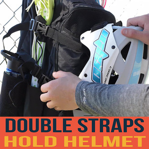Lacrosse Backpack Field <b>Hockey</b> Equipment Bag with Two <b>Stick</b> Holders and Separate Cleats Compartment - Product Image 6
