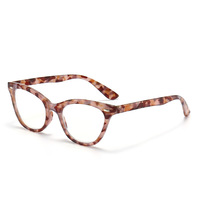 Lunettes de lecture élégantes pour femme, monture fine, style œil de chat, design italien, CE, lunettes de lecture pour femme, matériau PC, lunettes correctrices