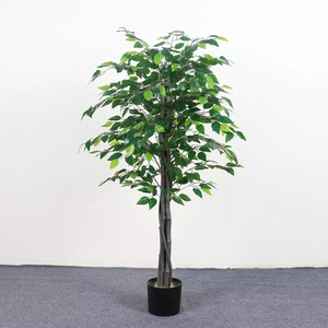 ต้นไทร/ต้นเบนจามิน/ต้นบอนยันประดิษฐ์จากพลาสติกตกแต่ง ขนาด 145 ซม. ใช้ได้หลากหลายโอกาสสำหรับตกแต่งคริสต์มาสและเทศกาลอ็อกโทเบอร์เฟสต์ - Product Image 6