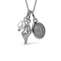 Collier Maimang personnalisé, bijoux uniques pour femmes, argent plaqué or 14 carats, breloques coquillages, perles d'eau douce et pendentifs en verre