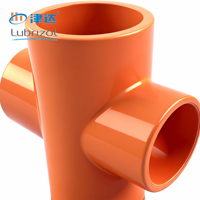 Tuyaux et raccords CPVC orange de haute qualité pour système d'incendie, raccord en T égal en CPVC pour protection incendie