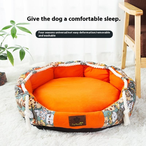 Nuova Cuccia Ecologica per Gatti e Cani, Realizzata con Bottiglie d'Acqua Riciclate e Materiale in Finta Pelliccia, Letto per Animali Domestici Rispettoso dell'Ambiente - Product Image 5