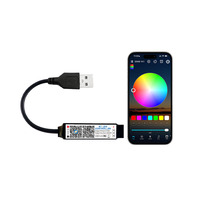Pengontrol Lampu LED RGB USB Smart App, Mode Musik, Fungsi Timer, 16 Juta Warna, dan Mode Kustom