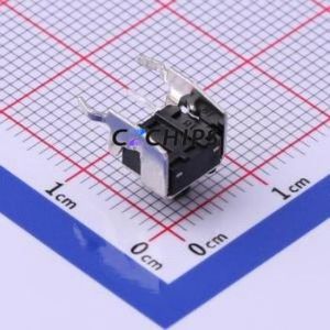 UK-B02124G60-AQ25Y Tactile Switch Bent Lead Through Hole,6x6mm Single Pole Single Throw Round Button 2.5N Right Angle Insert - Product Image 2