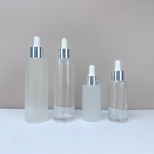 Biểu tượng tùy chỉnh 1oz 15ml 30ml 50ml 100ml thủy tinh chăm sóc da chai Frosted mỹ phẩm Chai thủy tinh 30ml phẳng Vai chai thủy tinh nhỏ giọt - Product Image 3