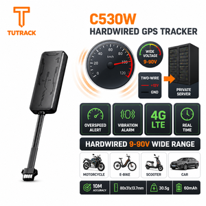 Pelacak GPS Mobil, Motor, E-Bike, Skuter dengan <span class=keywords><strong>Alarm</strong></span> Getaran Kecepatan Berlebih, Pemasangan Kabel Langsung 9-90V Rentang Luas untuk Server Pribadi - Product Image 1