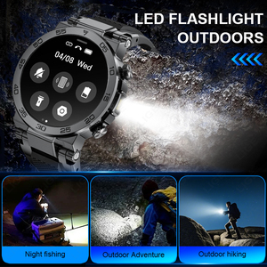 Reloj Inteligente LIGE BW0583 con Respuesta de Llamadas para Hombre, Linterna LED, Asistente de Voz con IA, Batería de Larga Duración, Reloj Inteligente para Android e IOS - Product Image 4
