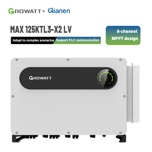 Growatt 125KTL3-X2 Système solaire photovoltaïque triphasé connecté au réseau avec fonction UPS, 10 MPPT, 100K-150K, triple sortie - Product Image 2