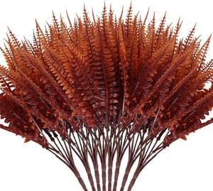 8 حزم من نبات السرخس الاصطناعي في بوسطن شجيرات صناعية شجيرات صناعية نباتات خضراء مقاومة للأشعة فوق البنفسجية في الهواء الطلق - Product Image 1