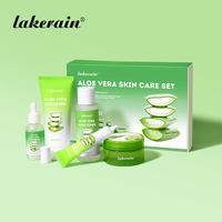 Crème pour le visage à l'aloe vera naturelle coréenne OEM Lakerain, lotion nettoyante en profondeur pour le visage, gel hydratant à l'aloe vera, ensemble de soins de la peau