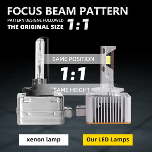 หลอดไฟหน้ารถยนต์ LED คุณภาพสูง 3 หลอดทองแดง 110W สว่าง 11000LM IP68 D1S D2S D3S D4S DC12V Super Canbus แบบเสียบใช้งานได้ทันที - Product Image 5
