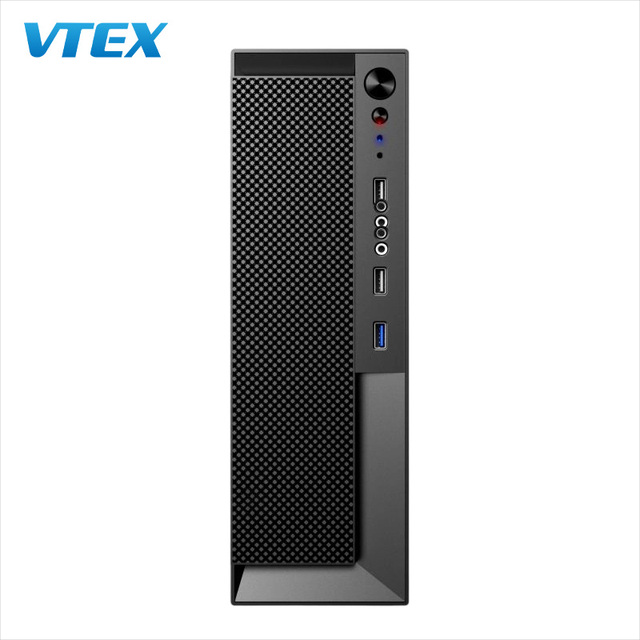 Office Workstation Chassis Computer 8L Black  SPCC Steel Supports Micro ATX Mini ITX SSD HDD 210mm GPU USB Audio  Desktop case