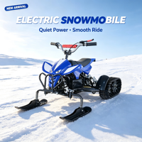 Quad à neige électrique de nouvelle conception, moteur 36V, motoneige, véhicule de ski pour enfants et adultes, ATV à chenilles pour la location en station, sport d'hiver