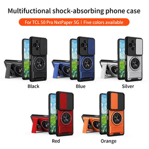 Custodie scorrevoli per fotocamera per <span class=keywords><strong>TCL</strong></span> 60 50 Pro NxtPaper 5G 60R 605 LE <span class=keywords><strong>SE</strong></span> 505 509A XL 360 ° Supporto Magnetico Girevole per Anello, <span class=keywords><strong>Cover</strong></span> Antiurto - Product Image 2