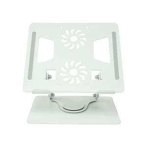 Soporte Ajustable para Portátil de Metal, Soporte de Enfriamiento para Portátil con Rotación de 360 Grados, Soporte Elevador Plegable para Portátil con Ventiladores Dobles - Product Image 4