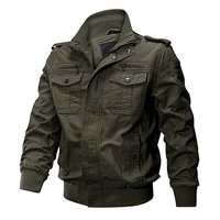 Veste de printemps et d'automne pour homme, décontractée, en coton, Cargo, à capuche, coupe-vent