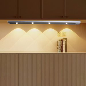 <span class=keywords><strong>Lampe</strong></span> murale LED moderne en forme de tonneau de vin ondulé avec détecteur de mouvement pour armoire et lecture - Product Image 2