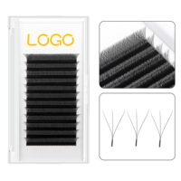 JIELIANG कोरियाई पीबीटी फाइबर तिपतिया घास एक्सटेंशन Lashes 0.05mm,0.07mm मोटाई जम्मू, बी, सी, सीसी, डी, डीडी कर्ल के साथ OEM और ODM