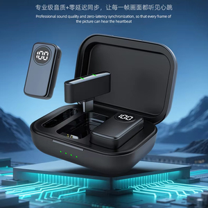 SX56AI Wireless Noise Cancelling Lavalier <b>Microphone</b> with Type C Connector <b>Portable</b> for for Outdoor Live Streaming - Product Image 3