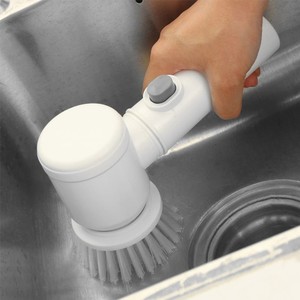 5-in-1 Handheld Bathtub <b>Brush</b> Wireless Cleaning <b>Brush</b> USB Housework Kitchen <b>Brush</b> Kitchen Cleaning Tool - Product Image 2