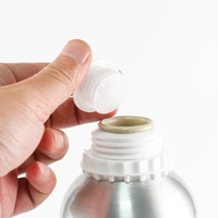Vente en gros de flacons en aluminium pour réactifs liquides chimiques, huiles essentielles, 100 ml, 300 ml, 500 ml, 1 L, avec bouchon inviolable