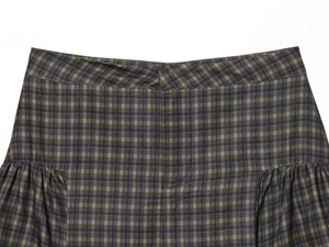 Mini-<span class=keywords><strong>jupe</strong></span> décontractée à la mode pour femmes, avec fermeture éclair, imprimé à <span class=keywords><strong>carreaux</strong></span>, bas en dentelle, couleur grise - Product Image 3