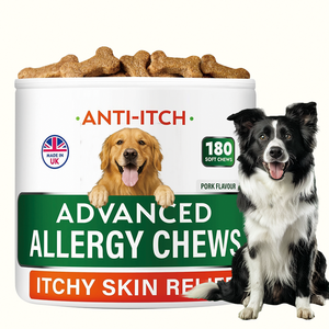 Pork Flavor Low-Allergy Formula <strong>Dog</strong> Advanced Allergy Chews 180 Count Anti-Itch Soft Chews <strong>for</strong> Itchy Skin Relief - Product Image 6