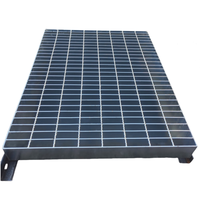 Métal Acier Matériaux de Construction Trempé à Chaud Barre de Fer Galvanisée Robuste Caillebotis en Acier Grille en Métal Panneau Plate-Forme Passerelle