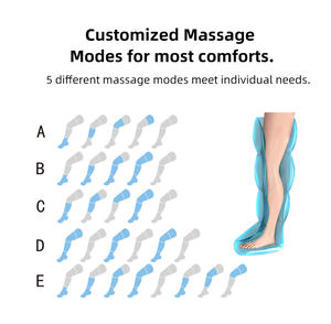 Bottes de récupération pour massage des jambes à compression d'air Masseur des pieds pour la circulation des caillots sanguins Pressothérapie Massage lymphatique - Product Image 2