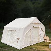 Carpa Familiar Fácil de Instalar para el Desierto, Carpa Exterior de Lona Oxford, Resistente al Viento y Espaciosa para Glamping Familiar