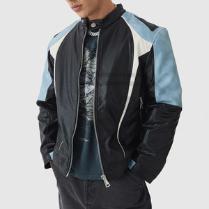 Vêtements de ville Service OEM/ODM Veste en cuir pour hommes de la meilleure qualité Veste en cuir pour hommes imperméable et de poids lourd - Product Image 1