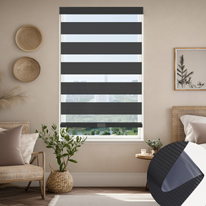 SAMADHI High Quality Custom Size <b>Window</b> Zebra Roller Blinds Cordless <b>Shades</b> Zebra Blinds - Product Image 1