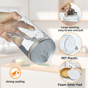 ขวดพลาสติกใสเกรดอาหารสำหรับซีเรียล บิสกิต ของสะสม ตุ๊กตา เครื่องประดับ ป้องกันฝุ่น ปิดผนึกกันอากาศ - Product Image 5