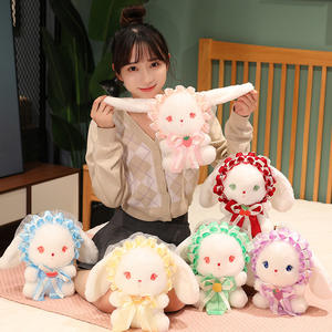 Jouets en peluche lapin mignons personnalisés CPC, style lolita kawaii, peluche douce, oreiller <span class=keywords><strong>de</strong></span> <span class=keywords><strong>lit</strong></span>, poupée lapin, marionnette pour fille, cadeau pour bébé - Product Image 3