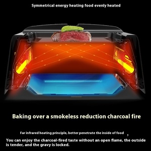 Carcasa <span class=keywords><strong>de</strong></span> plástico eléctrica para interiores <span class=keywords><strong>de</strong></span> estilo coreano, horno <span class=keywords><strong>de</strong></span> barbacoa sin humo con función <span class=keywords><strong>de</strong></span> horneado <span class=keywords><strong>de</strong></span> parrilla para fotografía <span class=keywords><strong>de</strong></span> Kebab doméstico - Product Image 6