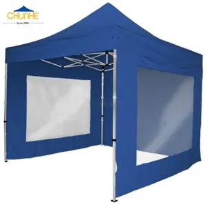 Automatic 10x10 Waterproof Canopy Folding Tent 3x3 Event Trade Show Advertising Outdoor Tent Fabric Side Wall Oxford Cover