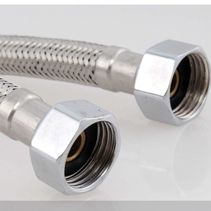 <b>Step</b> By <b>Step</b> Stainless Steel Braided Flexible Hose 3/8 In Inner Diameter For Hot And Cold Water <b>Toilet</b> Inlet - Product Image 4