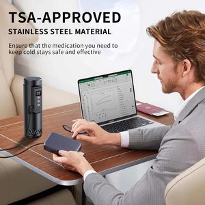 Insuline médecine écologique mode plastique voyage sac à dos refroidisseur 6L USB chargeur diabète soins <span class=keywords><strong>Badu</strong></span> - Product Image 5