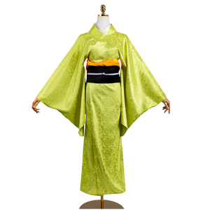 อะนิเมะนักฆ่าปีศาจ คิเมทสึ โนะ ไยบะ มาโคโมะคอสเพลย์เครื่องแต่งกายผู้หญิงสีเขียวชุดกิโมโนสำหรับปาร์ตี้ฮาโลวีน - Product Image 1