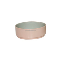JIUWANG, fabricants de vaisselle en céramique personnalisée en gros, assiettes en porcelaine rose, vaisselle en grès