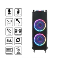 Altavoz de Karaoke NDR-1212S, Altavoces Grandes para Fiestas al Aire Libre, Altavoz con Micrófono y Bluetooth para el Hogar/Fiestas/Exterior