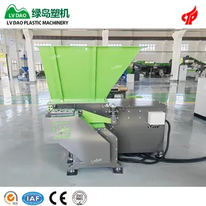 High capacity PLC control automatic agriculture film hdpe plastic bottle shredder machine