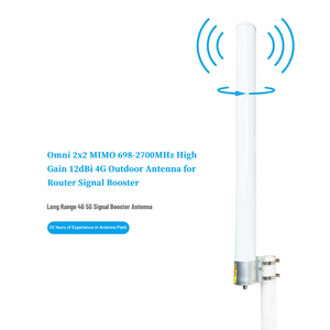 เสาอากาศ Omni 2x2 MIMO 698-2700MHz กำลังขยายสูง 12dBi สำหรับภายนอกอาคาร ใช้กับเราเตอร์เพิ่มสัญญาณ 4G ลดราคาพิเศษ - Product Image 1
