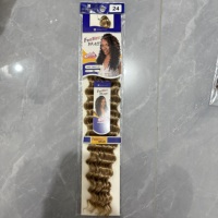 BELEZA 2 #   Extensions de cheveux synthétiques pour tresses au crochet, style Deep Wave, avec pack de mèches offert, pour tresses Passion Twist
