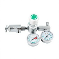 MEDEASE ME87-A Regulator Tekanan Tinggi Medis dengan Pengukur Aliran CGA870 Barb atau Dis untuk Rumah Sakit