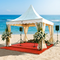 Gazebo en aluminium imperméable à toit haut | Tente Pagode | Mariage en plein air | Exposition | Festival | Tente de réception pour événements de jardin