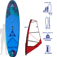 Planche de windsurf gonflable SUP de conception récente 2023, certifiée CE, épaisseur de 4 à 6 pouces, pour utilisation en mer