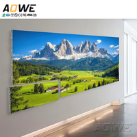 Mur vidéo LED ultra-fin fixe pour intérieur, pleine couleur, P1.5/P2.6/P2.9/P3.9, 3m x 2m, avec SDK, pour la publicité dans les centres commerciaux et les magasins