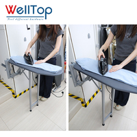 WELLTOP Nouveautés : Planche à repasser murale pliable avec pieds rétractables, gain de place, pour armoire