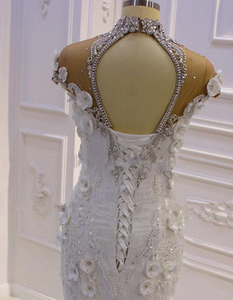 S812A <b>Drop</b> Shipping 2025 Same As Video High Quality Long Tail Shoulder Wedding Dresses - Product Image 2